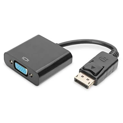 Bild av DIGITUS DisplayPort grafikadapter, DP till VGA, Full HD 60Hz, 1920 x 1080 pixlar, Svart