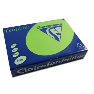 Bild av Clairefontaine 1875C Ries skrivarpapper/kopieringspapper, troféer, intensiva färger, DIN A4, 80 g, 500 ark, mynta, 1