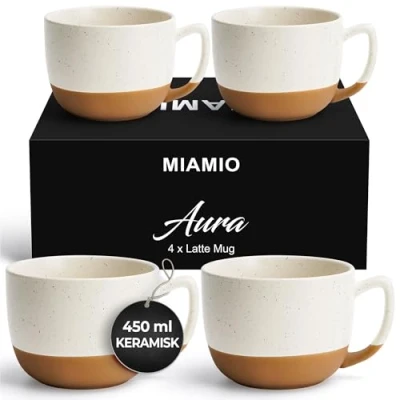 Bild av MIAMIO Aura Collection (Krämig kakao, Kaffemugg (4x))