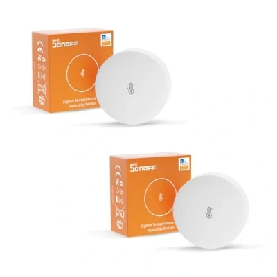 Bild av SONOFF SNZB 02P ZigBee 3.0 Temperatur Och Fuktighetssensor, Temperaturfuktighetssensor 2pack, Trådlös Temperatursensor Termometer Hygrometer för Fjärrövervakning Hemautomatisering