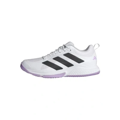 Bild av adidas dam Court Team Bounce 2.0 skor, Ftwr vit/kärna svart/pulver plum, 38 EU, vit kärna svart pulver plommon, 44 2/3 EU