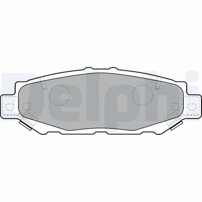 Bild av DELPHI LP1508 Jeu de plaquettes frein avec indicateur d&#039;usure tôle anti bruit sans accessoires TOYOTA: Celica VI Coupe, Supra IV