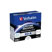 Bild av Verbatim M Disc 5 x BD R 25 GB 4x yta utskrivbar med bläckstråleskrivare CD fodral