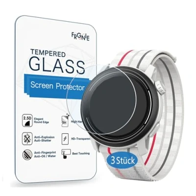 Bild av Frgnie Displayskyddsfolie kompatibel med COROS PACE 3 Smartwatch (3 stycken) 9H HD klar APEX 2 Pro härdat glas skyddsfilm