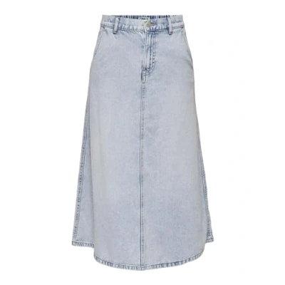 Bild av ONLY Onlmindy Loose Skirt Jeanskjol, Storlek: XL, Light blue denim