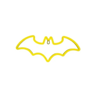 Bild av Batman LED neonljus officiellt licensierade DC serier, ikonisk logotypformad lampa, USB driven, pojkar sovrum tillbehör och dekor Paladone