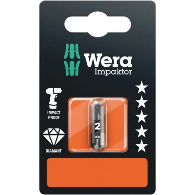 Bild av BITS IMPAKTOR WERA PZ2 25MM Beijerbygg Byggmaterial