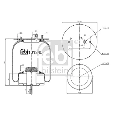 Bild av Bälgar, luftfjädring FEBI BILSTEIN 101345