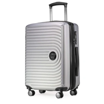 Bild av HAUPTSTADTKOFFER Mitte handbagage 55x40x23, TSA, 4 hjul, resväska, resväska med hårda skal, rullväska, kabinbagage Matt silver
