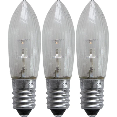 Bild av STAR TRADING LED ersättningslampa E10 0,2W 2,100K 3 pack