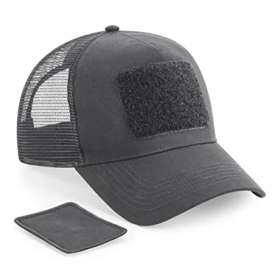 Bild av Beechfield B641 avtagbar lapp snapback truckerkeps, grafitgrå, XS XL