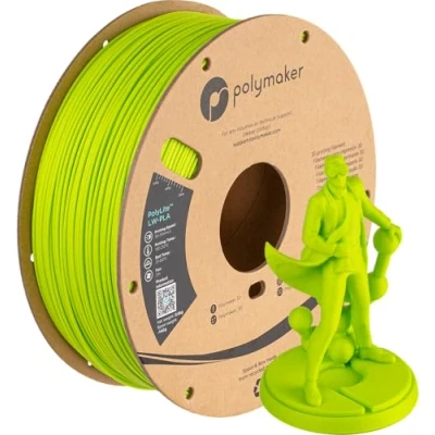 Bild av Polymaker PolyLite LW PLA 1.75mm 800g Grön