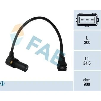Bild av Varvtalssensor, motorhantering, opel,vauxhall, 09118150, 51999639, 6238101