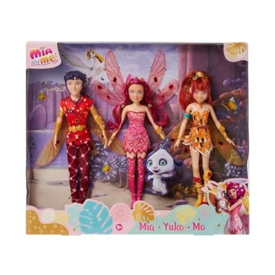 Bild av Simba Mia and Me Dockset, Yuko, Mo, 3 älvor med rörliga vingar och ben, omklädningsdockor, lekdockor, från år [exklusivt för Amazon]