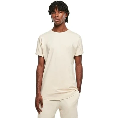 Bild av Urban Classics LONG Shaped Turnup Tshirt bas, Storlek: Small, Whitesand