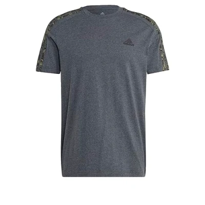 Bild av adidas Sportswear Essentials 3STRIPES Tshirt med print, Storlek: Medium, Dark grey heather black