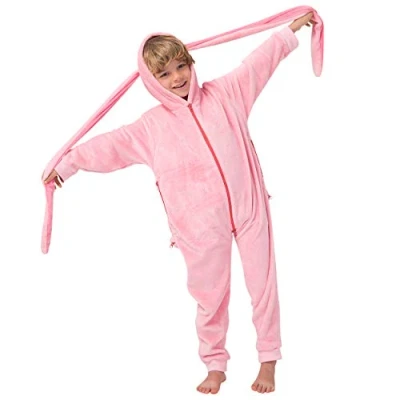 Bild av corimori kaninens Bonnie barn, pojkar, flickor, onesie, jumpsuit, kostym, utklädnad (storlek 110130 cm) rosa