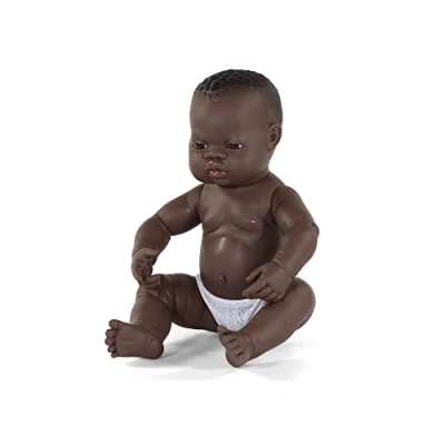 Bild av Babydocka nyfödd afrikansk pojke 4031003