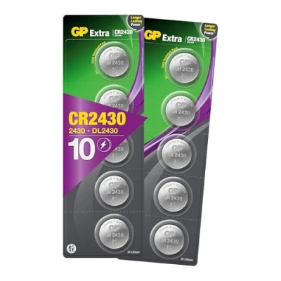 Bild av GP CR2430 Litiumbatteri 10 pack Extra CR 2430 3V batteri Lång livslängd, högre effektivitet och daglig användning