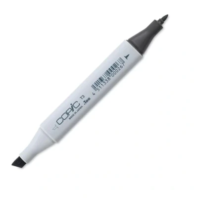 Bild av Copic Classic färgad markörpenna (T 3) toner grå nr 3, för konst och hantverk, färgning, grafik, highlighter, design, anime, professionella nybörjare, konsttillbehör målarböcker