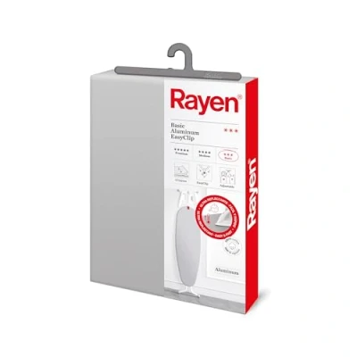 Bild av Rayen Universellt strykbrädsöverdrag (lättanpassat strykbrädeskydd med EasyClip system) 2 lager: Skum och 100% bomullstyg Skydd aluminiumbeläggning Basic sortiment