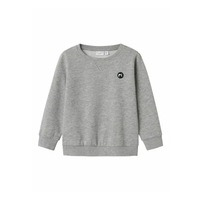 Bild av Namn it mini pojkar Nmmvimo Ls Sweat Bru Noos, Grå melange, 86