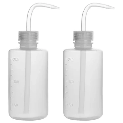Bild av stonylab 2 pack 250 ml tvättflaska plast, Squeeze flaska, LDPE material med smal mun, Wash Bottle för laboratorierengöring växtbevattning, 8,5 oz