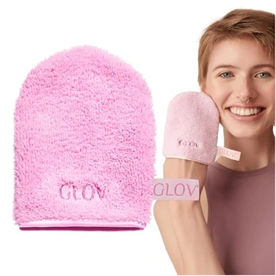 Bild av GLOV ON THE GO makeupborttagningsduk ansiktstvätt smutsavvisande handdukar mikrofiber tvättbara rengöringsdynor (Cosie Rosie).