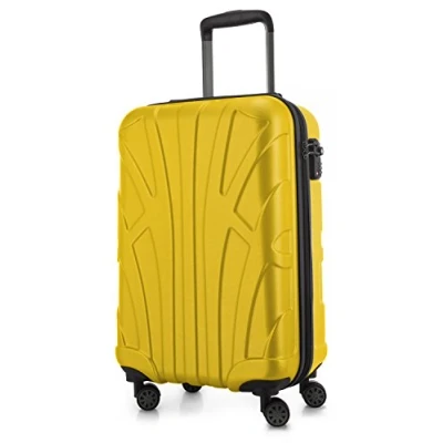 Bild av Suitline Koffer i 3 Größen, Vagnset Rollkoffer Hartschalen Reisekoffer (55 cm, 66 76 cm) Zwillingsrollen, 15 Verschiedene Farben, gUL, 55 Handbagage