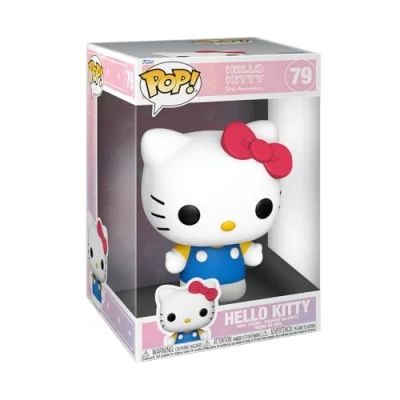Bild av Funko POP! Jumbo: Hello Kitty 50th Samlarobjekt vinylfigur Officiella varor Leksaker för barn och vuxna Anime fans modellfigur samlare display