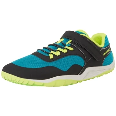 Bild av Merrell Trail Glove Löparskor terräng för barn, Storlek: 37, Blk/teal/lime Konstmaterial/textil