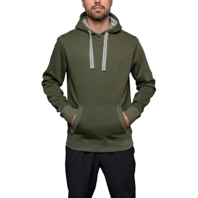 Bild av HRM Unisex Sweat huvtröja, OLIV, L