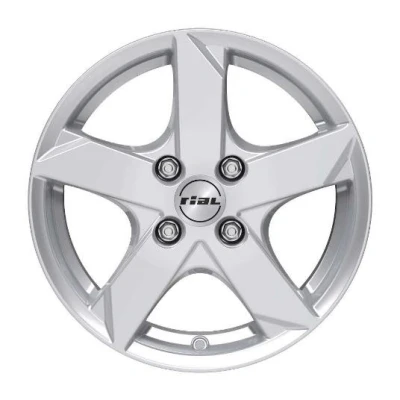 Bild av Rial Kodiak Polar Silver 5.5x14 4/100 ET35 B57.1