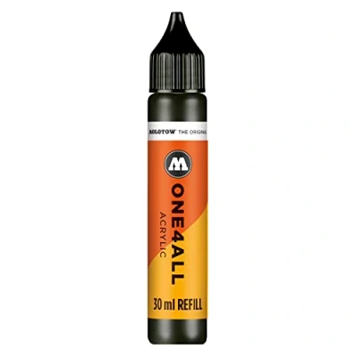 Bild av Molotow ONE4ALL akrylfärg påfyllning färgmärkpenna, signal svart, 30 ml flaska, 1 vardera (693.180)
