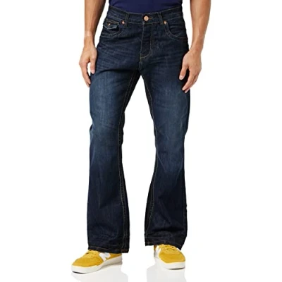 Bild av Raw Indigo Ltd Bootcut jeans för män, Mörktvätt, 28W / 32L