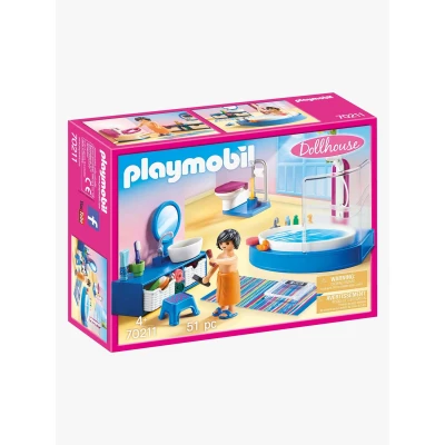 Bild av Playmobil 70211 Dollhouse Badrum med badkar