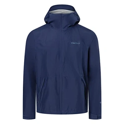 Bild av Marmot Män Minimalist Jacket, Vatten och vindtät Gore Tex regnjacka, andningsaktiv idealisk för cykling samt som vår höstjacka, Arctic Navy, S