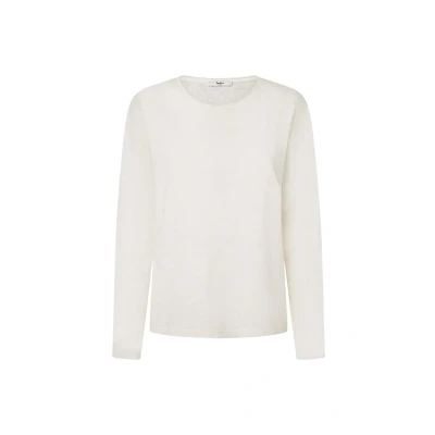 Bild av Pepe Jeans Floren Långärmad tröja, Storlek: Small, Mousse white