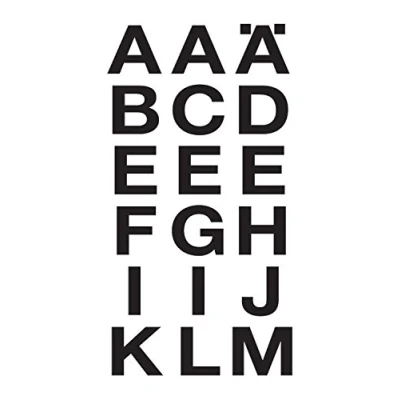 Bild av Herlitz 830240 Journal, klassiska självhäftande etiketter bokstäver stora 2 Bogen 18 styck