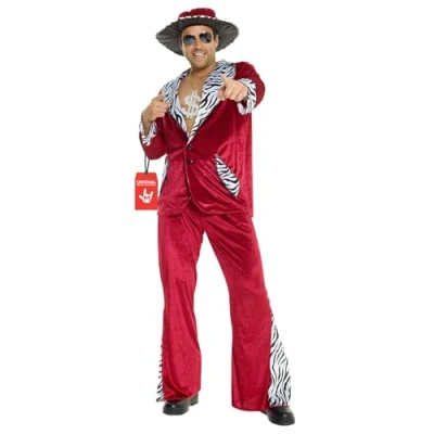 Bild av Morph Zuizn kostym herr pimp röd Zuica kappa Zuizia outfit maskeraddräkter