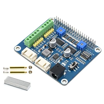 Bild av Waveshare HRB8825 Stepper Motor HAT (B) för Raspberry Pi/Jetson Nano, Drives Två Motors Upp till 1/32 Microstepping, 6 tillgängliga mikrofiberlägen