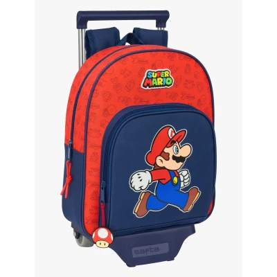 Bild av Super Mario Small Trolley Resväska 10L Trick, Mörkblå/röd