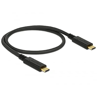 Bild av DeLock USB 3.1 Gen 2 10 Gbps kabel Type C till 0, 5 m 3 A E markör