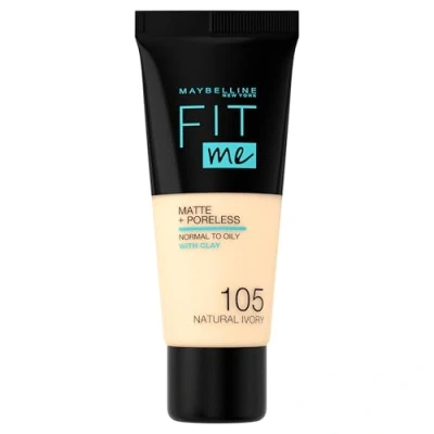 Bild av Maybelline Fit Me matt &amp; poreless foundation 105 naturlig elfenben 30 ml