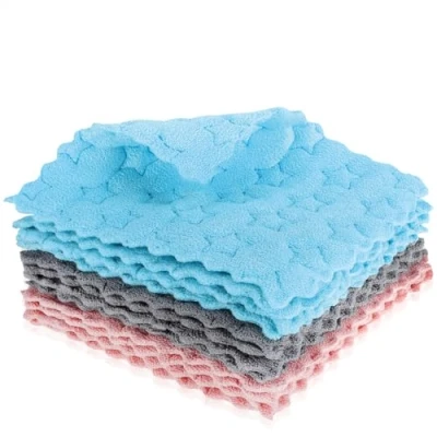 Bild av COM FOUR® 12x svampduk med stjärndesign extremt absorberande hushållsdukar slitstarka rengöringsdukar återanvändbara universalservetter disksvampar (12 stycken stjärndesign)