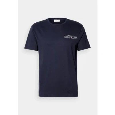 Bild av GANT Printed Graphic Tshirt bas, Storlek: Large, Evening blue