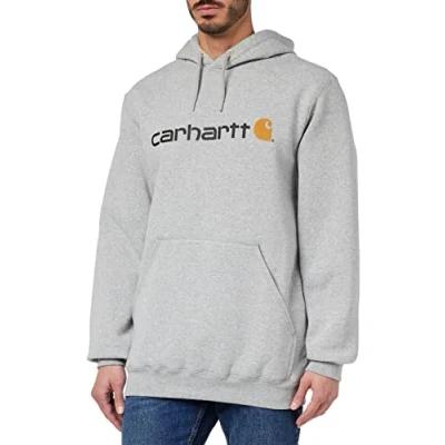 Bild av Carhartt, Grafisk tröja med medelvikt för män, lös passform, Gråmelange, S