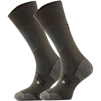 Bild av TODO BP LIGHT tunn merinoull vandringsstrumpor män, kvinnor vandringsstrumpor, andas, antibakteriella, funktionella strumpor, utomhus, Medium khaki, 39 42 EU
