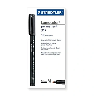 Bild av Staedtler 317 7 Lumocolor Universalstift M Spitze, 1.0 mm, 10 Stück, braun