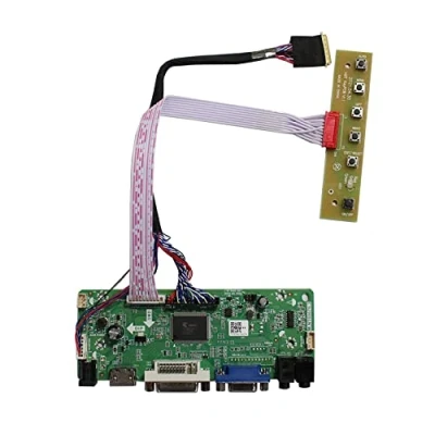 Bild av HDMI DVI VGA ljud LCD kontrollkort för 15,6 tum 17,3 LP173WF1 TL N173HGE L21 B156HW02 1920x1080 LED 40Pins LVDS gränssnitt panel